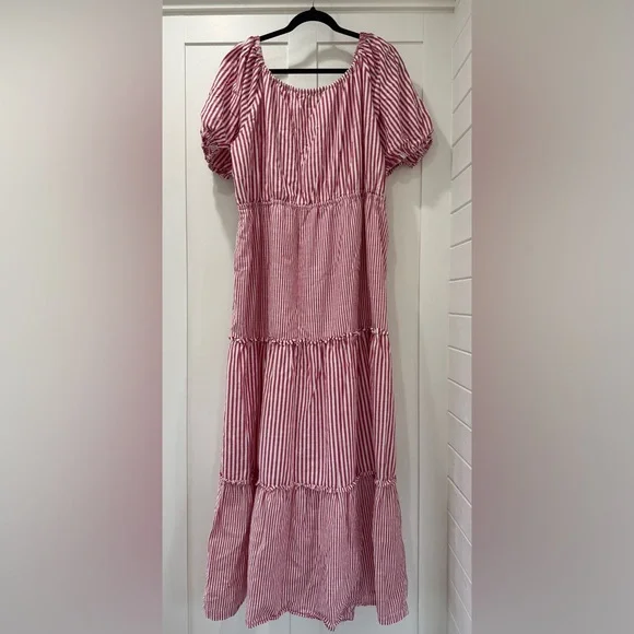 Draper James RSVP Short Sleeved Tiered Maxi Dress - Picture 5 of 7